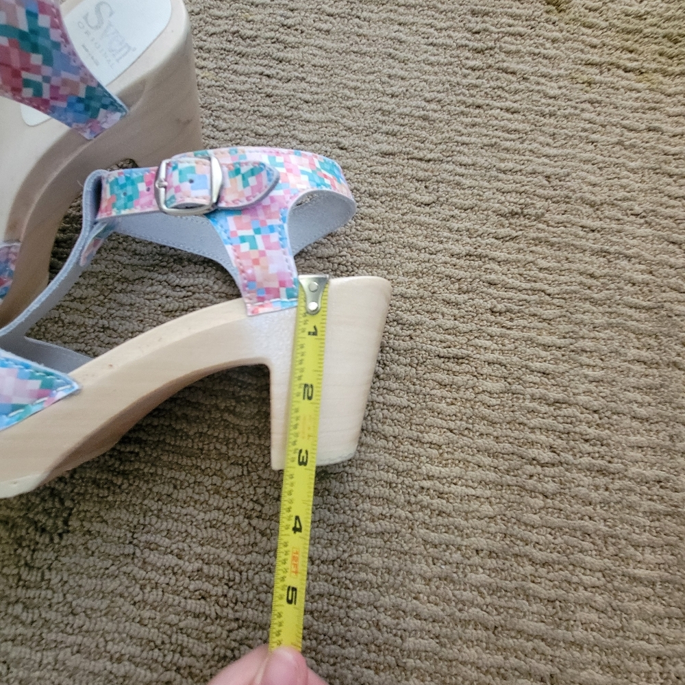 Sven Original Clogs Patterned Graphic Leather Woo… - image 8